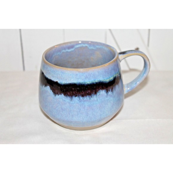 Boston Warehouse Trading Corp MUG Glazed Art Pottery Large 24oz Cup. - Picture 2 of 5
